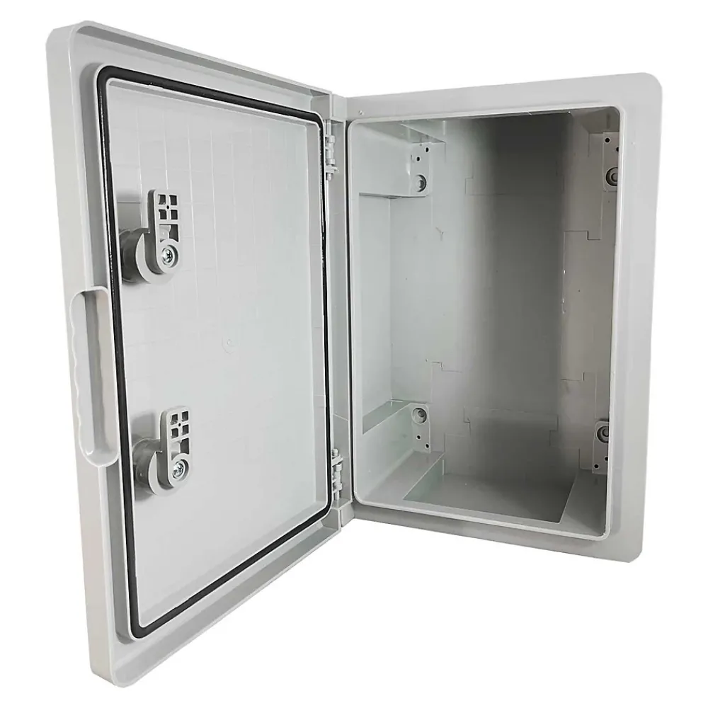 Ide Boîte De Dérivation-Abs352515 Coffret Abs étanche Ip65 350x250x150 Porte Opaque - Avec Plaque De Montage