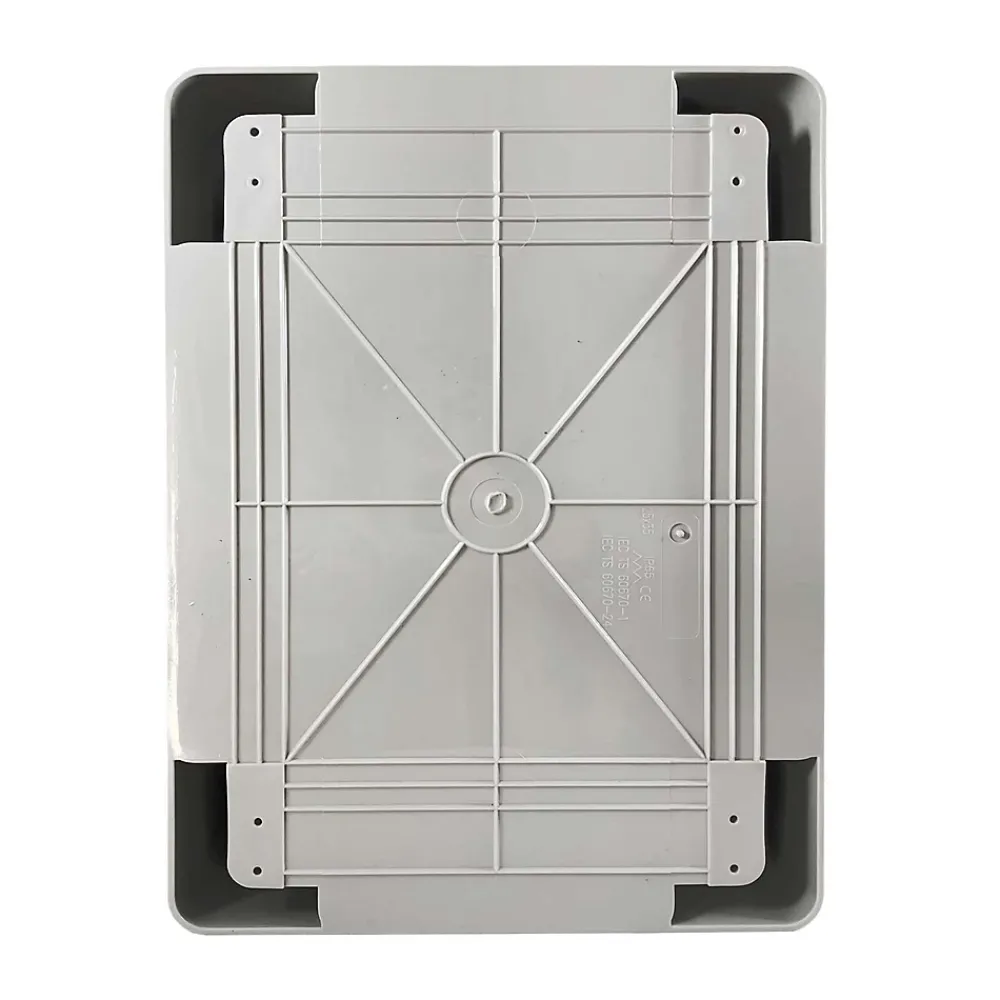 Ide Boîte De Dérivation-Abs352515 Coffret Abs étanche Ip65 350x250x150 Porte Opaque - Avec Plaque De Montage