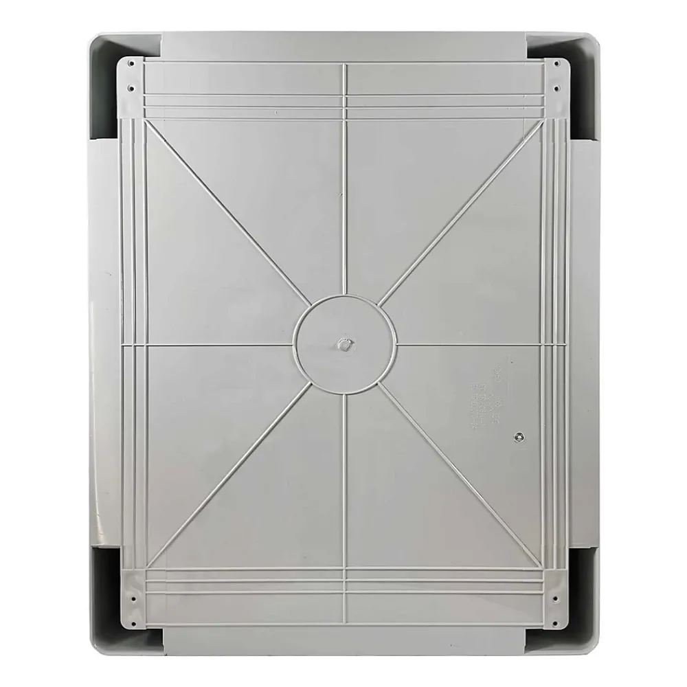 Ide Boîte De Dérivation-Abs504018 Coffret Abs étanche Ip54 500x400x180 Porte Opaque - Avec Plaque De Montage
