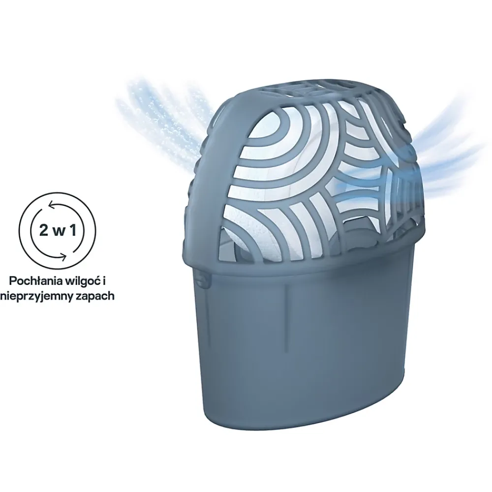 GoodHome Absorbeur d'humidité m² + 1 recharge galet 450g
