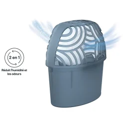 GoodHome Absorbeur d'humidité m² + 1 recharge galet 450g