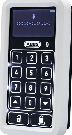 Alarme Sans Fil-ABUS Clavier Numerique Bluetooth Blanc HomeTec Pro