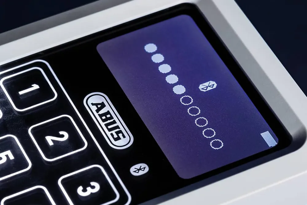 Alarme Sans Fil-ABUS Clavier Numerique Bluetooth Blanc HomeTec Pro