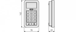 Alarme Sans Fil-ABUS Clavier Numerique Bluetooth Blanc HomeTec Pro