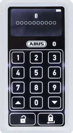Alarme Sans Fil-ABUS Clavier Numerique Bluetooth Blanc HomeTec Pro