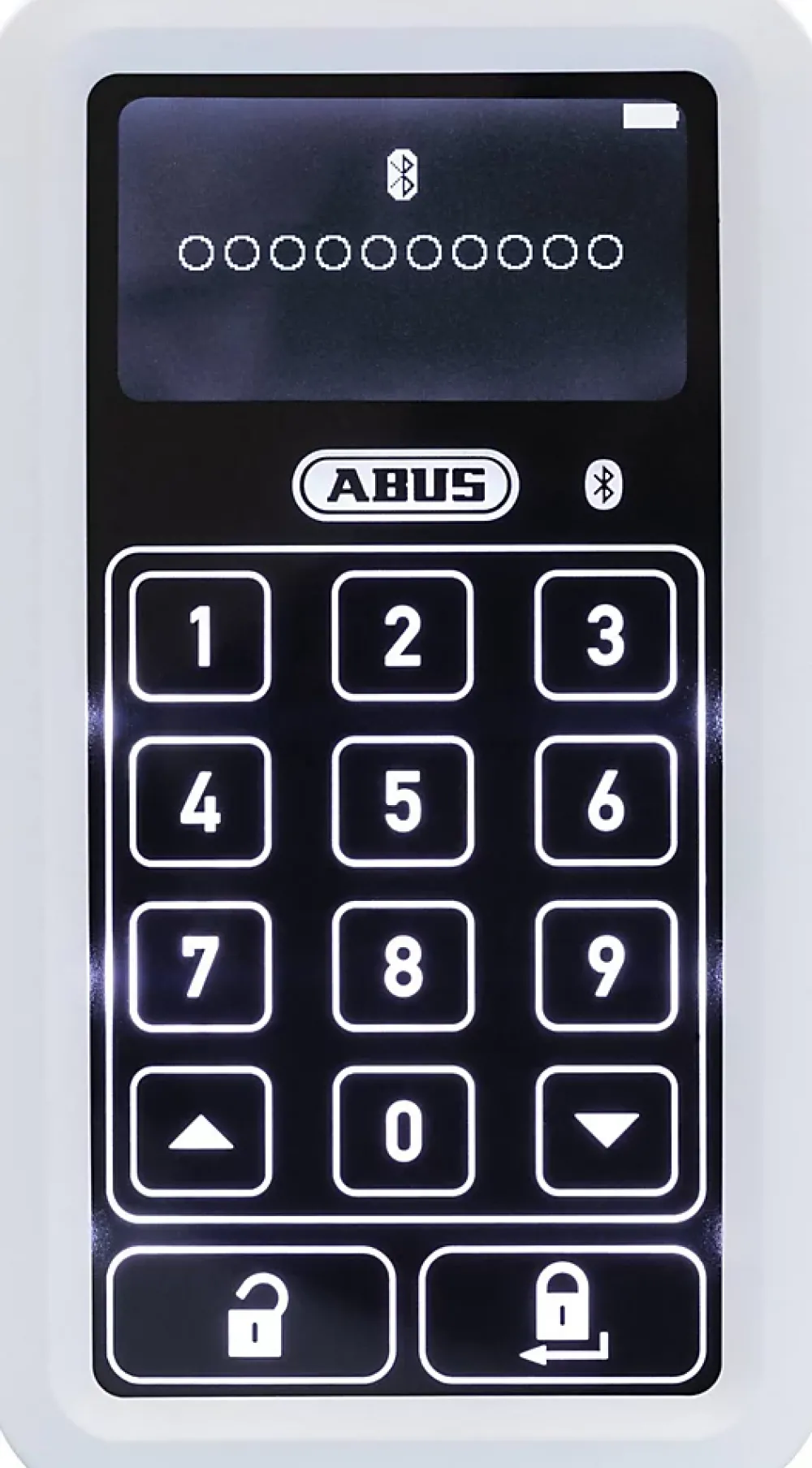 Alarme Sans Fil-ABUS Clavier Numerique Bluetooth Blanc HomeTec Pro