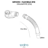 Spalina Evacuation De Baignoire-Accessoire Siphon extra plat + flexible 80x8x6cm, by