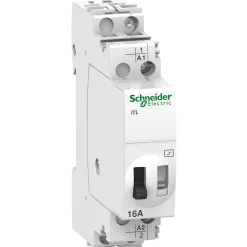 Schneider Electric A9c30011 Schneider - Télérupteur Unipolaire 1no 16a - 12vca Ou 6vcc - Acti9 Itl