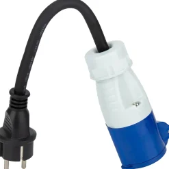 Protec Câble, Fil Et Cordon D'Alimentation-Adaptateur caravane mâle 2P+T vers femelle CEE 17 -