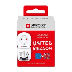 Skross Transformateur, Convertisseur Et Chargeur Usb-Adaptateur de voyage Prise Europe vers Angleterre