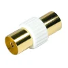 Diall Câble Et Connectique Tv-Adaptateur Femelle / Femelle ø9.52 mm Blyss, Or