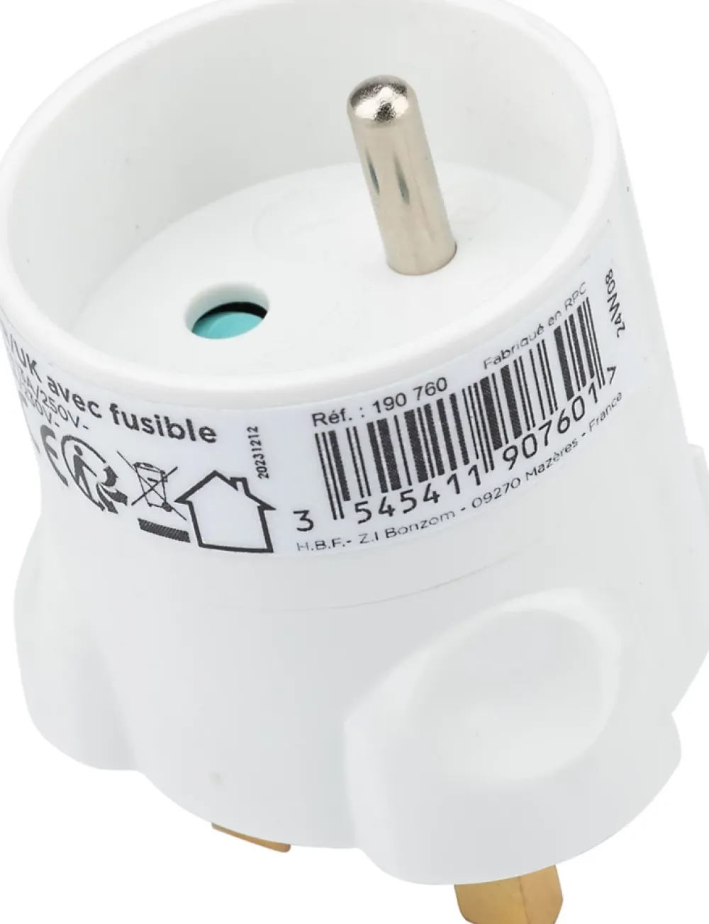 Zenitech Transformateur, Convertisseur Et Chargeur Usb-Adaptateur France - Royaume Uni Blanc -