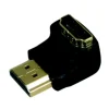 Optex Adaptateur HDMI Mâle/Femelle angle Or