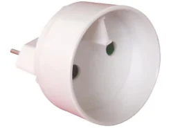 Transformateur, Convertisseur Et Chargeur Usb-Adaptateur Mâle 6A en femelle 16A blanc