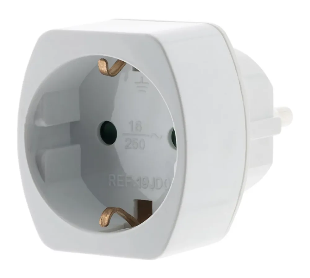 Zenitech Adaptateur prise voyage Allemagne vers France - Schuko -