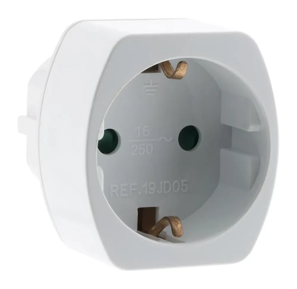Zenitech Adaptateur prise voyage Allemagne vers France - Schuko -