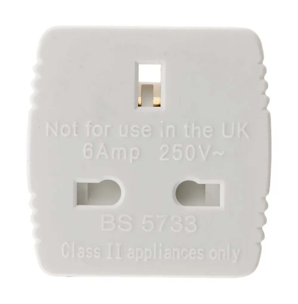 Zenitech Adaptateur prise voyage France vers UK -