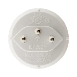Zenitech Adaptateur prise voyage France/UE vers Suisse -