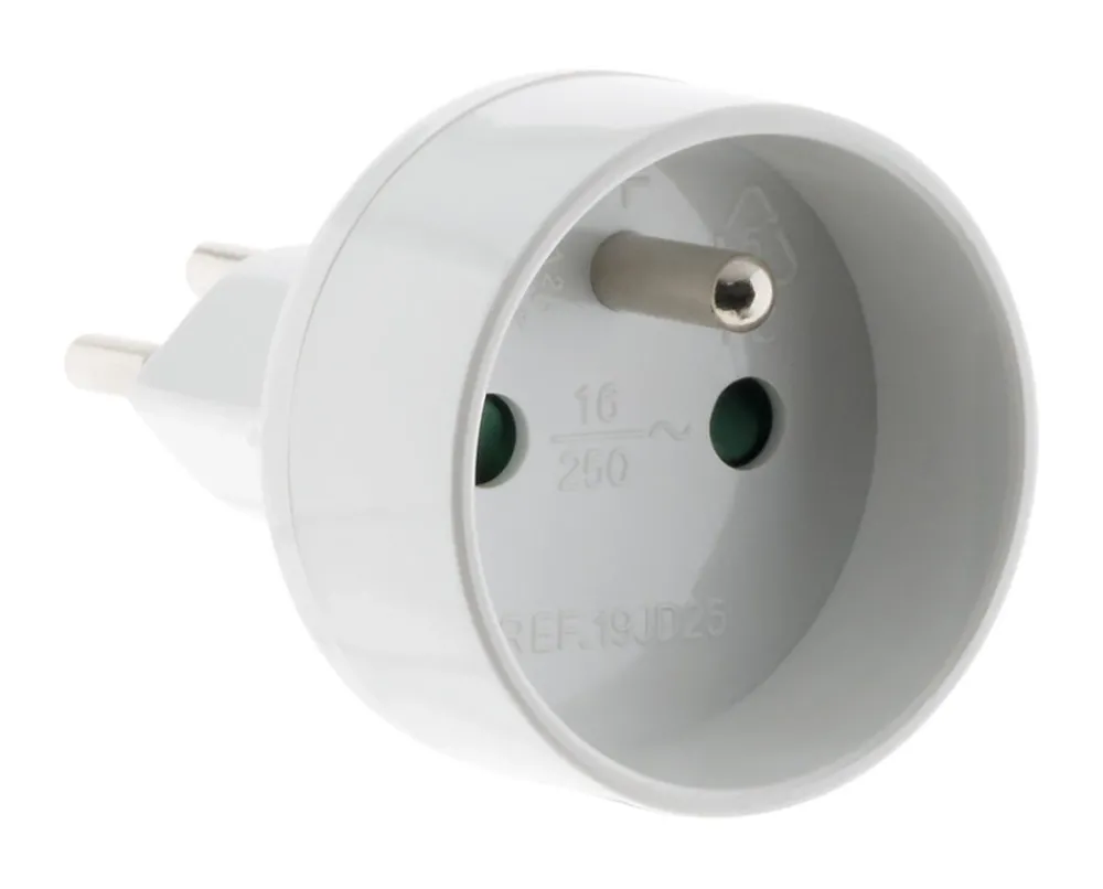 Zenitech Adaptateur prise voyage France/UE vers Suisse -