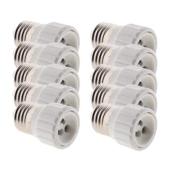 Zenitech Douille Électrique-10 Adaptateurs de douille E27 vers GU10 à visser -