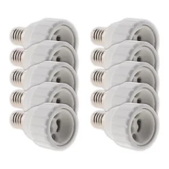 Zenitech Douille Électrique-10 Adaptateurs de douille E14 vers GU10 à visser -