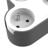 Jacobsen Adaptateur triplite + 2 USB blanche 16A
