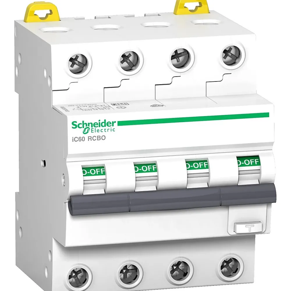 Schneider Electric Interrupteur Et Disjoncteur Différentiel-A9d57410 - Disjoncteur Différentiel Tétrapolaire 30ma - 10a - Type Ac - 6ka - Schneider Ic60
