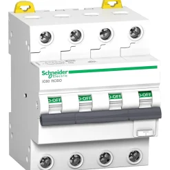 Schneider Electric Interrupteur Et Disjoncteur Différentiel-A9d57420 - Disjoncteur Différentiel Tétrapolaire 30ma - 20a - Type Ac - 6ka - Schneider Ic60