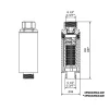 Swiss Aqua Technologies Adoucisseur D'Eau-Adoucisseur d'eau Anticalcaire Antibacterien innovant IPS 100 Kalyxx MINI G 1/2" femelle (IPSKXMG12W)