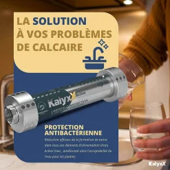 Swiss Aqua Technologies Adoucisseur D'Eau-Adoucisseur d'eau Anticalcaire Antibacterien innovant IPS Kalyxx Active G3/4 