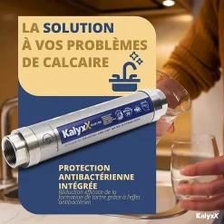 Swiss Aqua Technologies Adoucisseur d'eau Anticalcaire Antibactérien innovant IPS Kalyxx BlueLine G1/2 