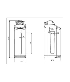 Apic Adoucisseur d'eau THETIS 22L avec Accessoires + Mise en Service Gratuite