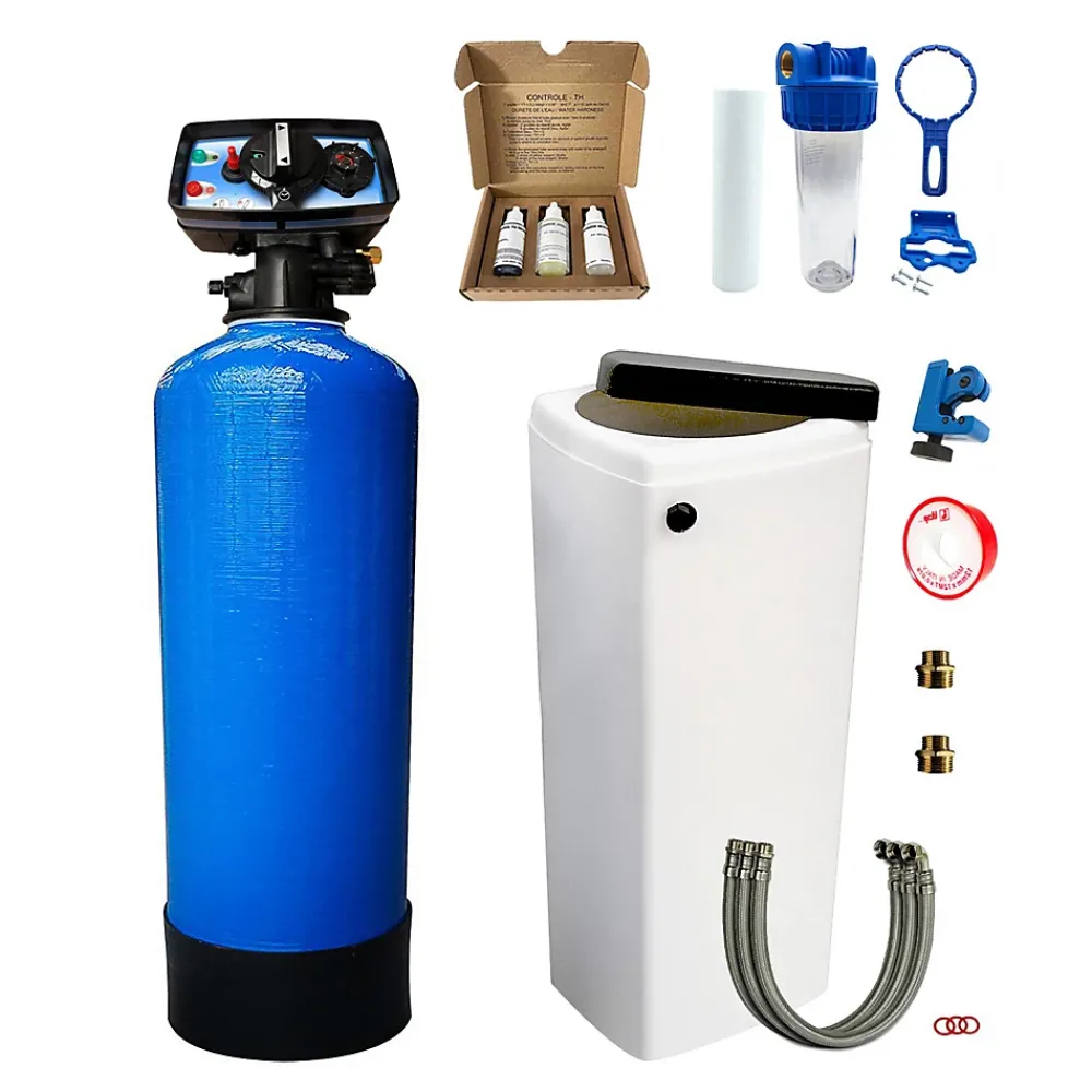 Toodo Adoucisseur D'Eau-Adoucisseur D'eau Bi Bloc 30l Fleck 5600 Chronométrique Mécanique Complet Avec Accessoires