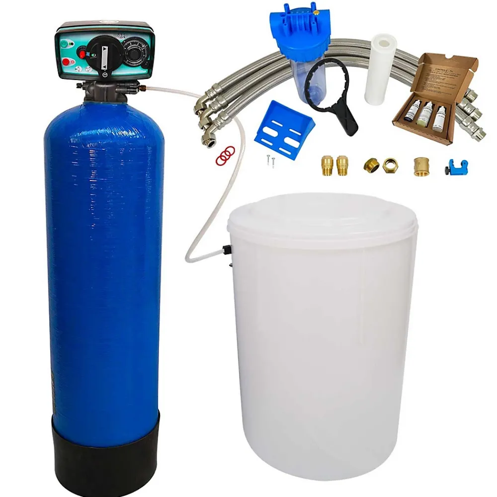 Toodo Adoucisseur D'eau Bi Bloc 50l Fleck 5600 Volumétrique Mécanique Complet Avec Accessoires