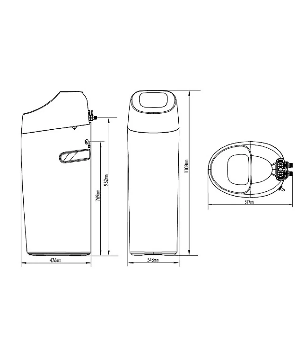 Apic Adoucisseur D'Eau-Adoucisseur d'eau 25L Vanne Fleck 5600 SXT