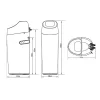 Apic Adoucisseur d'eau 18L Vanne Fleck 5600 SXT