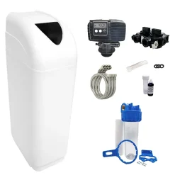Toodo Adoucisseur D'Eau-Adoucisseur D'eau 20l Vanne Fleck 5600 Sxt Complet Bac Blanc - Kit Essentiel