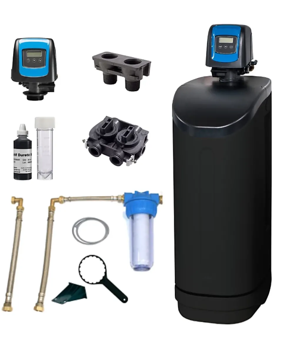 Apic Adoucisseur D'Eau-Adoucisseur d'eau 20L Vanne Fleck 5800 SXT complet avec accessoires