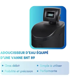 Apic Adoucisseur D'Eau-Adoucisseur d'eau PHOCION 34L gros débit avec Accessoires + Mise en Service Gratuite