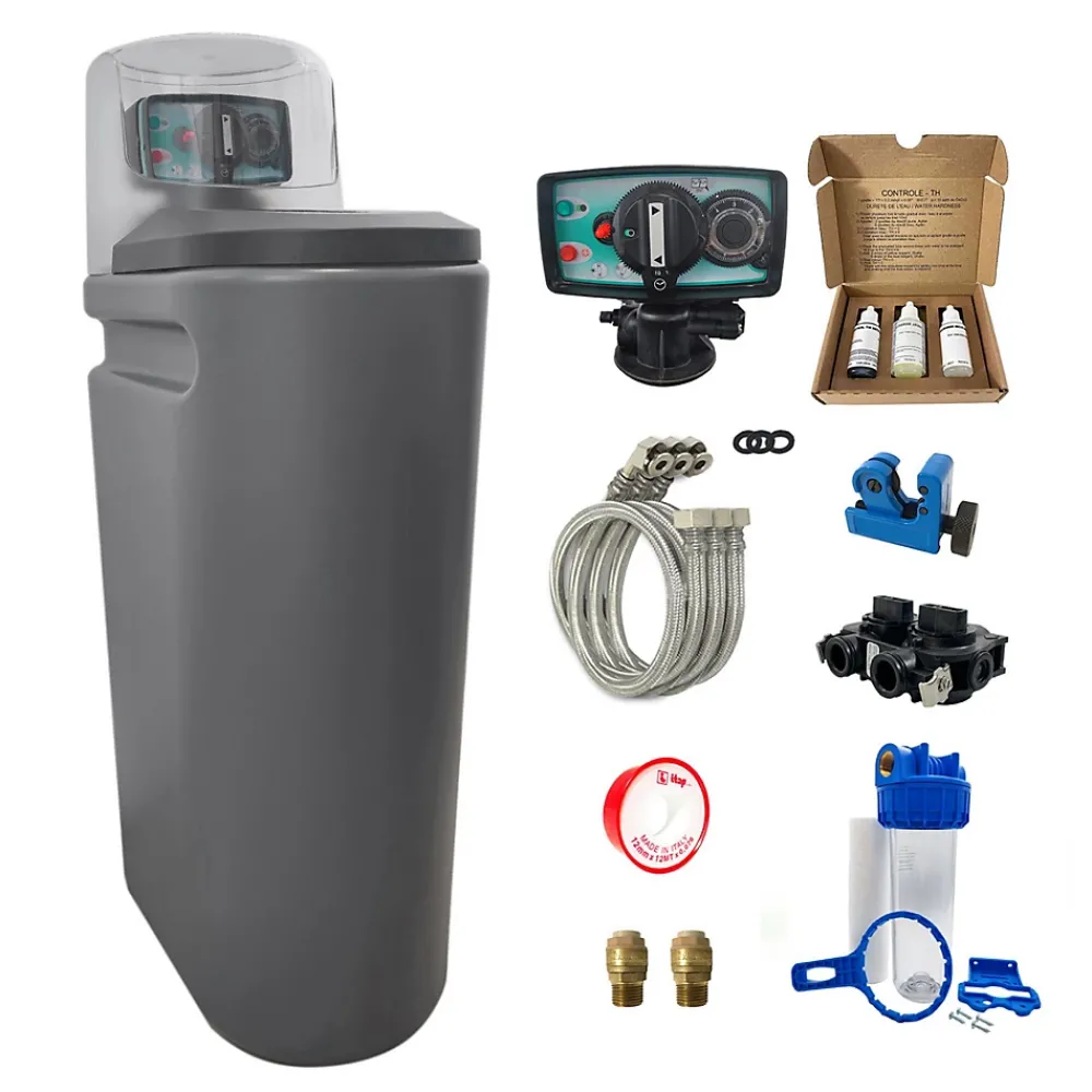 Toodo Adoucisseur Eau 25L Fleck 5600 MV Mécanique Volumétrique Complet Avec Accessoires Fabriqué En France