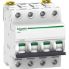 Schneider Electric Disjoncteur Et Coupe-Circuit-A9f94403 Schneider Ic60l Disjoncteur Tétrapolaire Schneider 3a - 4p - Courbe C - 100ka - à Vis