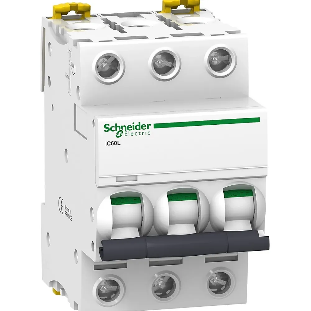 Schneider Electric A9f94363 Schneider Ic60l Disjoncteur Triphasé Schneider 63a - 3p - Courbe C - 15ka - à Vis