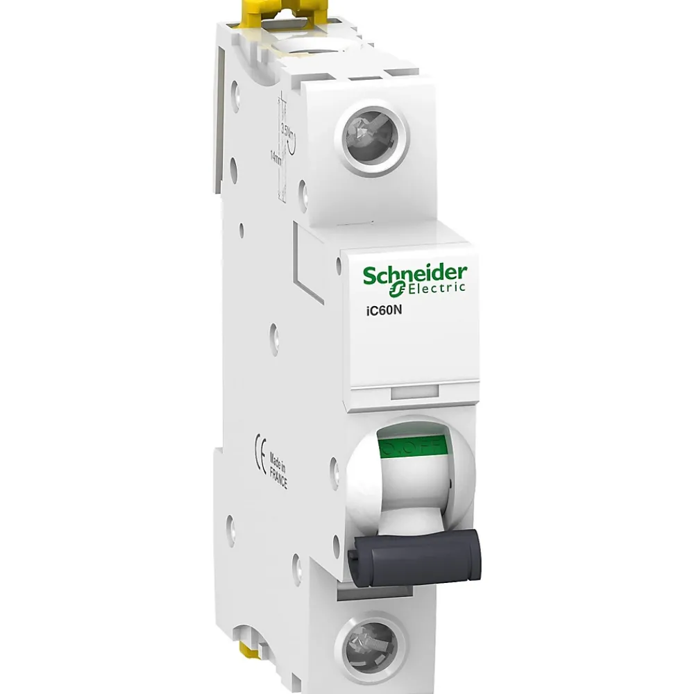 Schneider Electric Disjoncteur Et Coupe-Circuit-A9f74102 Schneider Ic60n Disjoncteur 1p Schneider 2a - 1p - Courbe C - 50ka - à Vis
