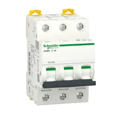 Schneider Electric Disjoncteur Et Coupe-Circuit-A9f74301 Schneider Ic60n Disjoncteur Triphasé Schneider 1a - 3p - Courbe C - 50ka - à Vis