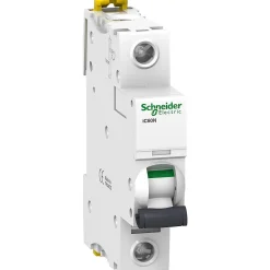 Schneider Electric Disjoncteur Et Coupe-Circuit-A9f74163 Schneider Ic60n Disjoncteur Unipolaire 63a - 1p - Courbe C - 10ka - Bornes à Vis étrier