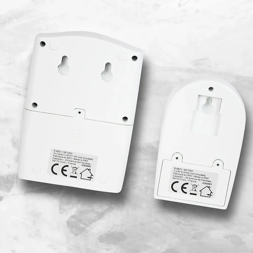 Fishtec Alarme Sans Fil-Alarme Détecteur de Présence - Carillon - 90 dB