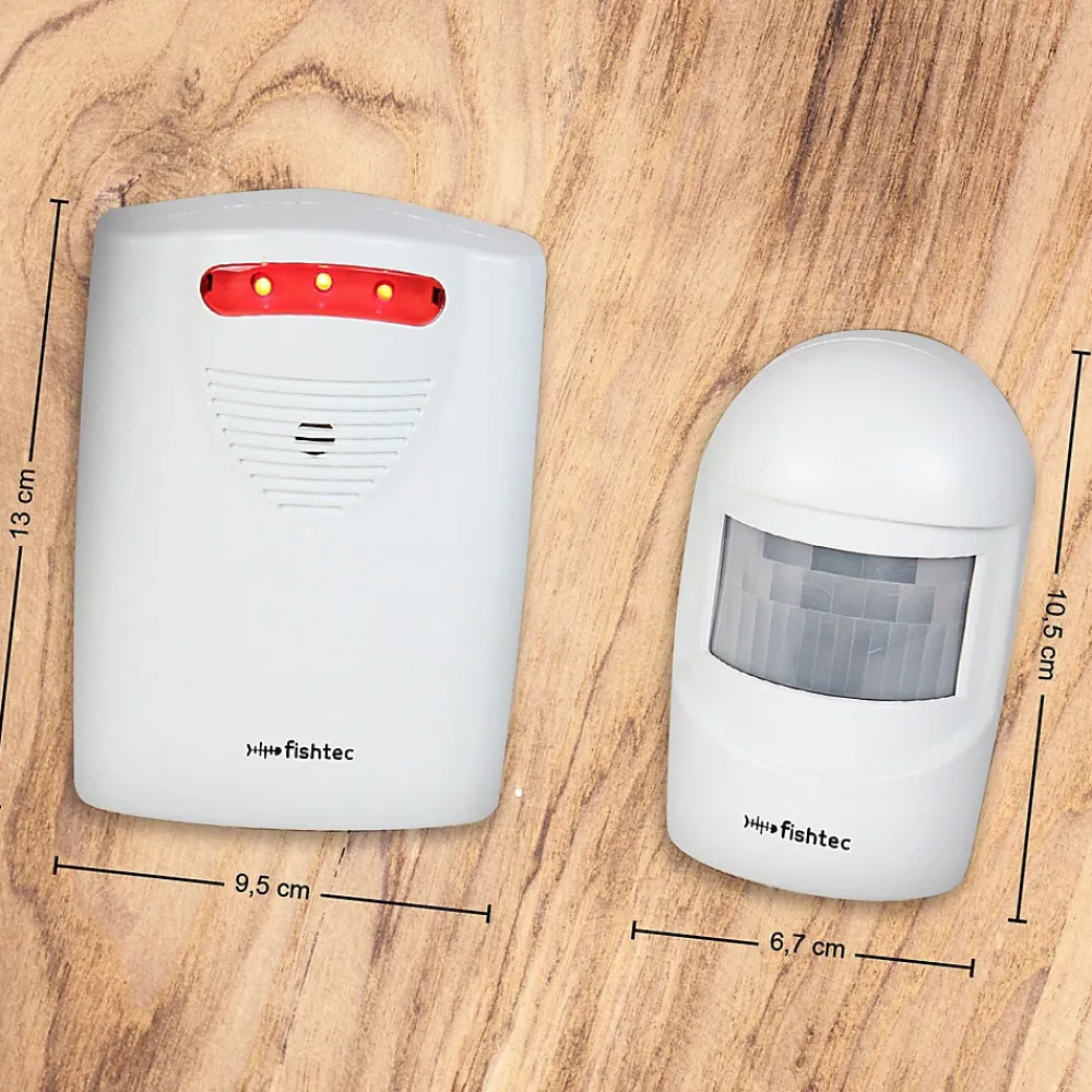 Fishtec Alarme Sans Fil-Alarme Détecteur de Présence - Carillon - 90 dB