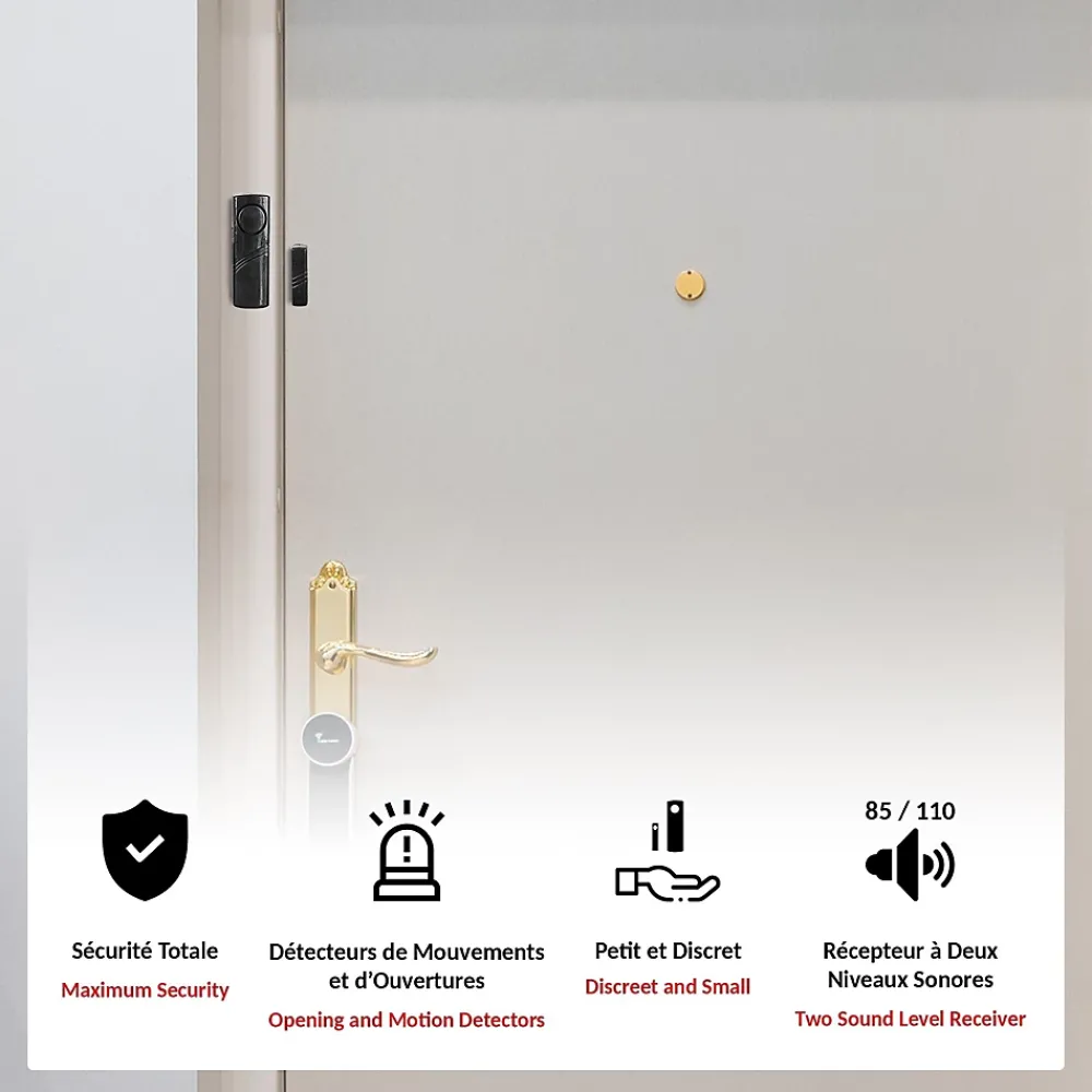 Fishtec Alarme Sans Fil-Alarme Top security 110 dB