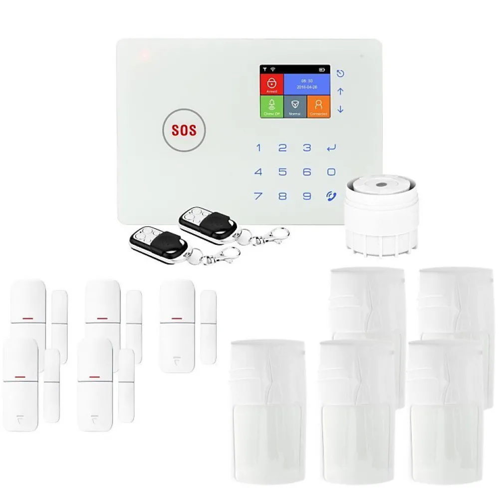 Lifebox Alarme Sans Fil-Alarme maison connectée 4G sans fil wifi et gsm amazone - - kit animal 5