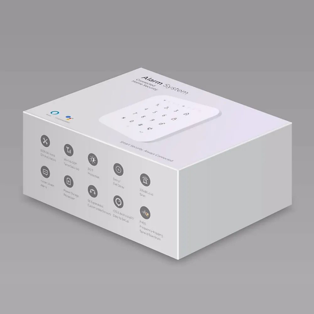 Lifebox Alarme Sans Fil-Alarme maison wifi et gsm 4G sans fil connectée Casa Noire - kit 1